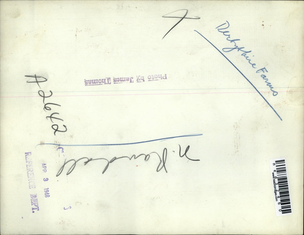 1946 Press Photo Derbyshire Little Farms