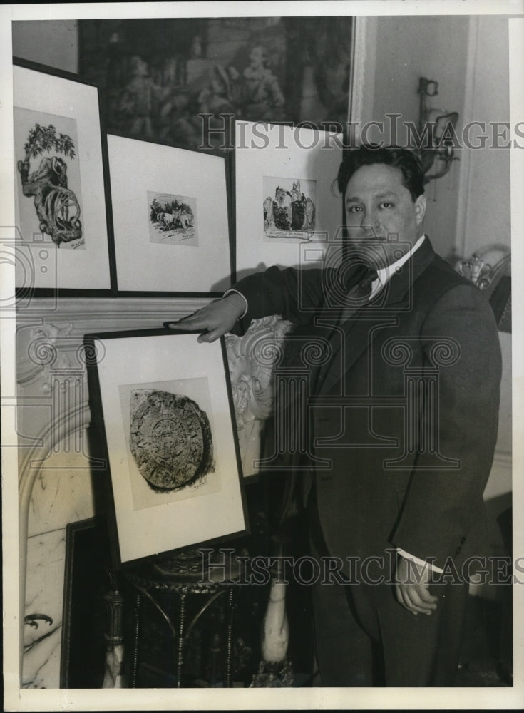 1931 Press Photo When Mexican artist Angel Soto failed to make a success as a