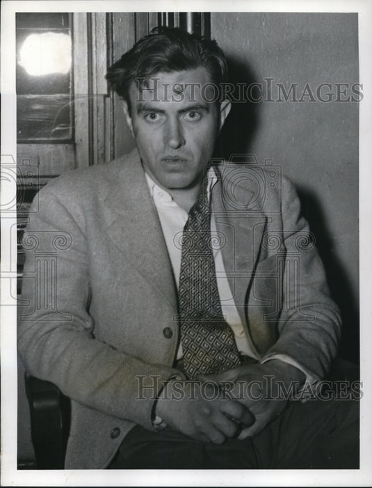 1941 Press Photo Raymond Epperson one of three involved in hold up