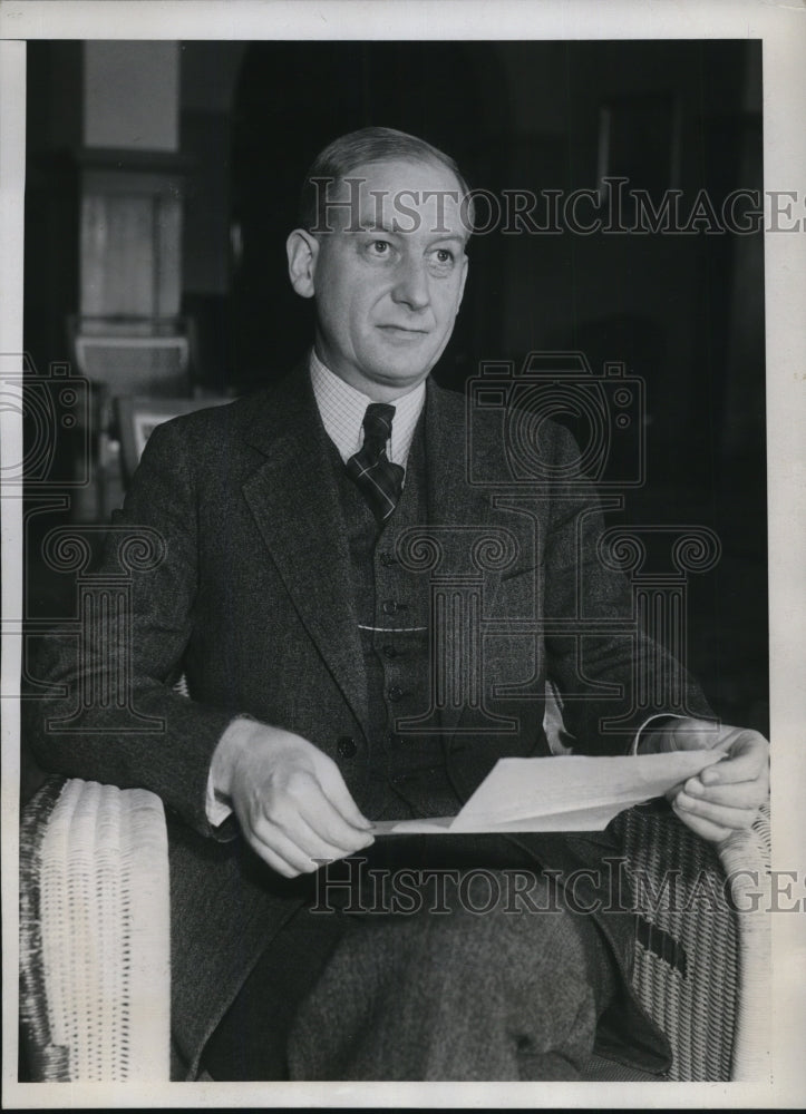 1934 Press Photo Dr. Robert Gordon Sproul, President of University of Calif.