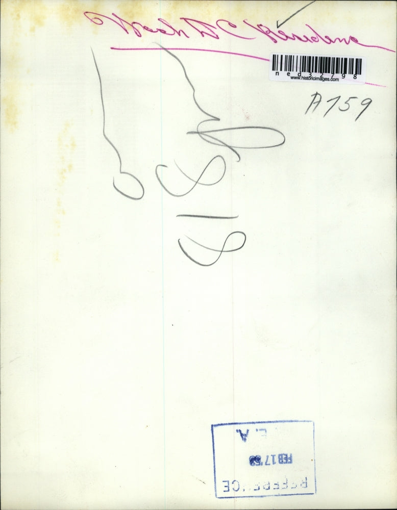 1958 Press Photo 85-foot reserved parking space in front of the home