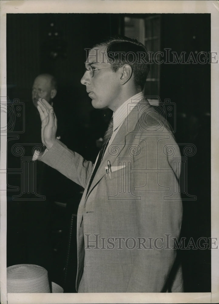 1936 Press Photo Albert G Hart, Instructor of Economics at University of Chicago