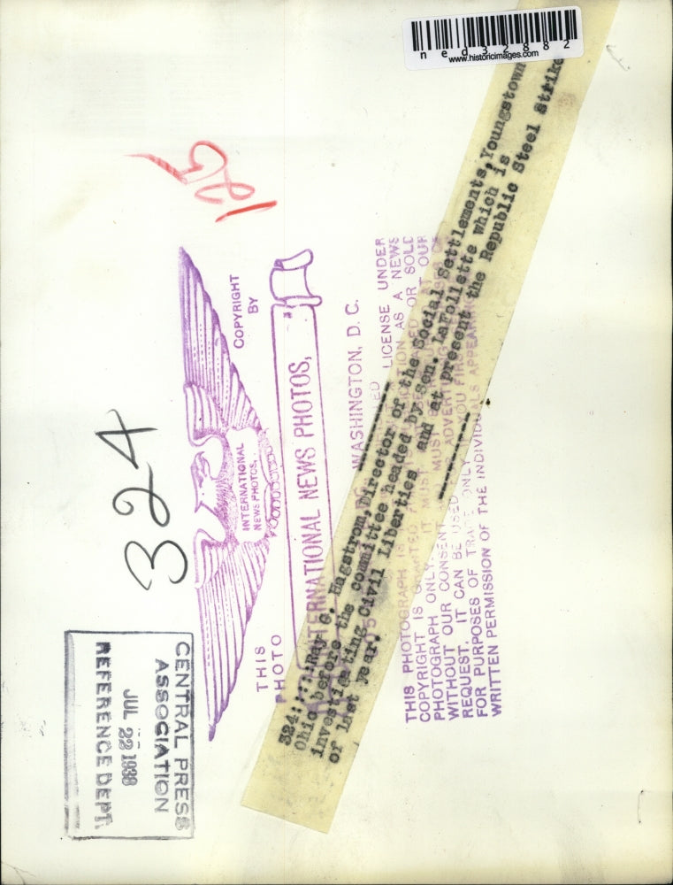 1938 Press Photo Ray G Hagstrom Director of the Social Settlements,Youngstown