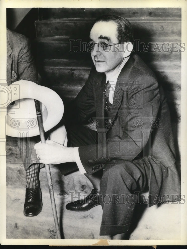 1937 Press Photo Cincinnati Ohio Charles Howard President of the Typographical