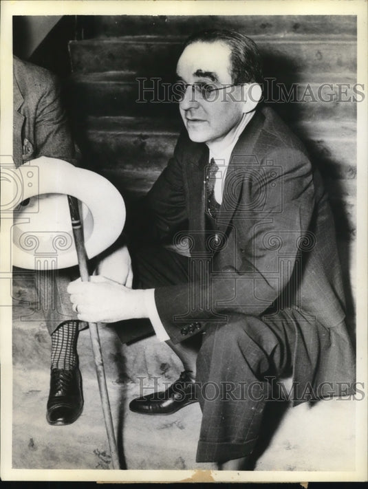 1937 Press Photo Cincinnati Ohio Charles Howard President of the Typographical