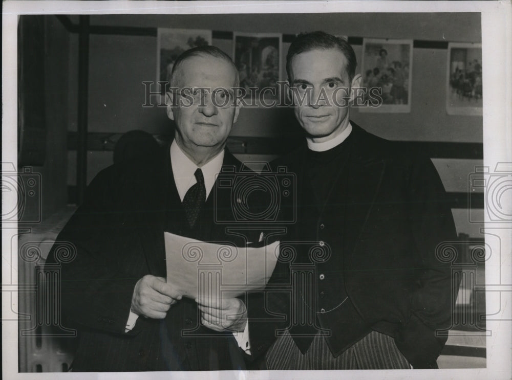 1937 Press Photo The new and retiring moderators of the Synod of New Jersey