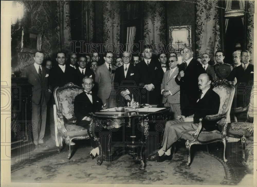 1931 Press Photo A. De Mello Franco with Francis Keeling minister