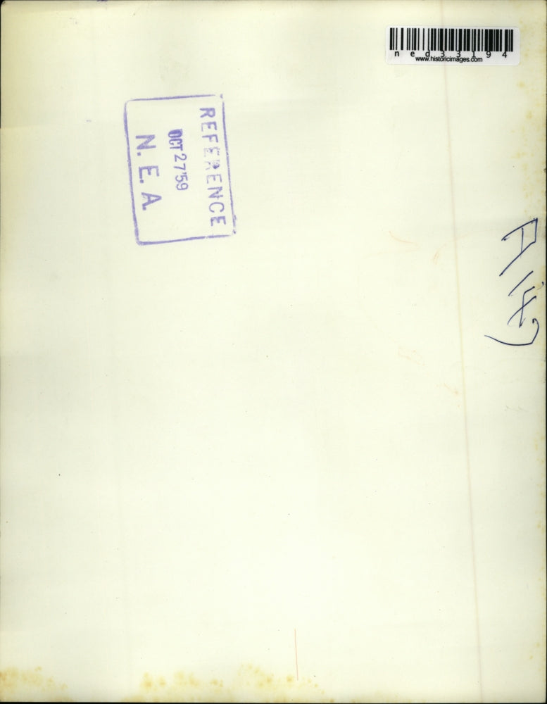 1959 Press Photo Boston Mrs Mary Allenis rushed into Mass. General Hospital