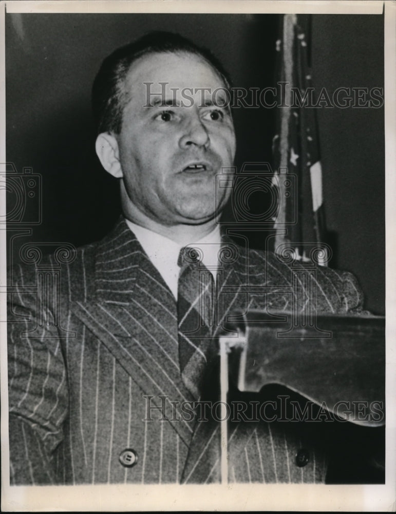 1948 Press Photo Chicago Nicholas Icholoff Zaikohr was arrested yesterday on