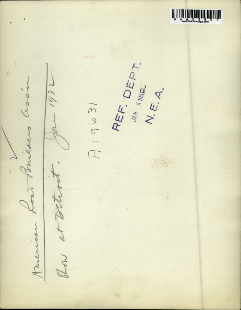 1932 Press Photo American Road Builders Association show at Detroit