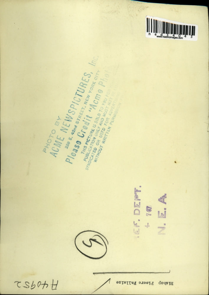 1987 Press Photo Bishop Pieere Fallaize