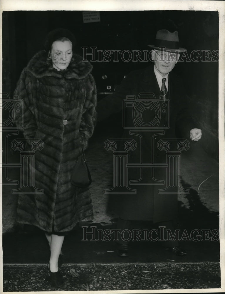 1938 Press Photo Mrs. Mary Elizabeth Berry and her father Edward Kevin