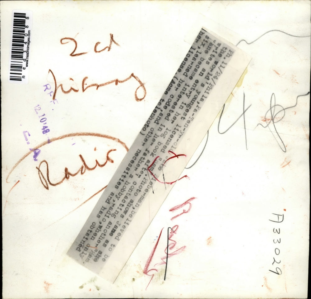 1948 Press Photo Philadelphia Pa 10 year old Jane Blebermann believed to be