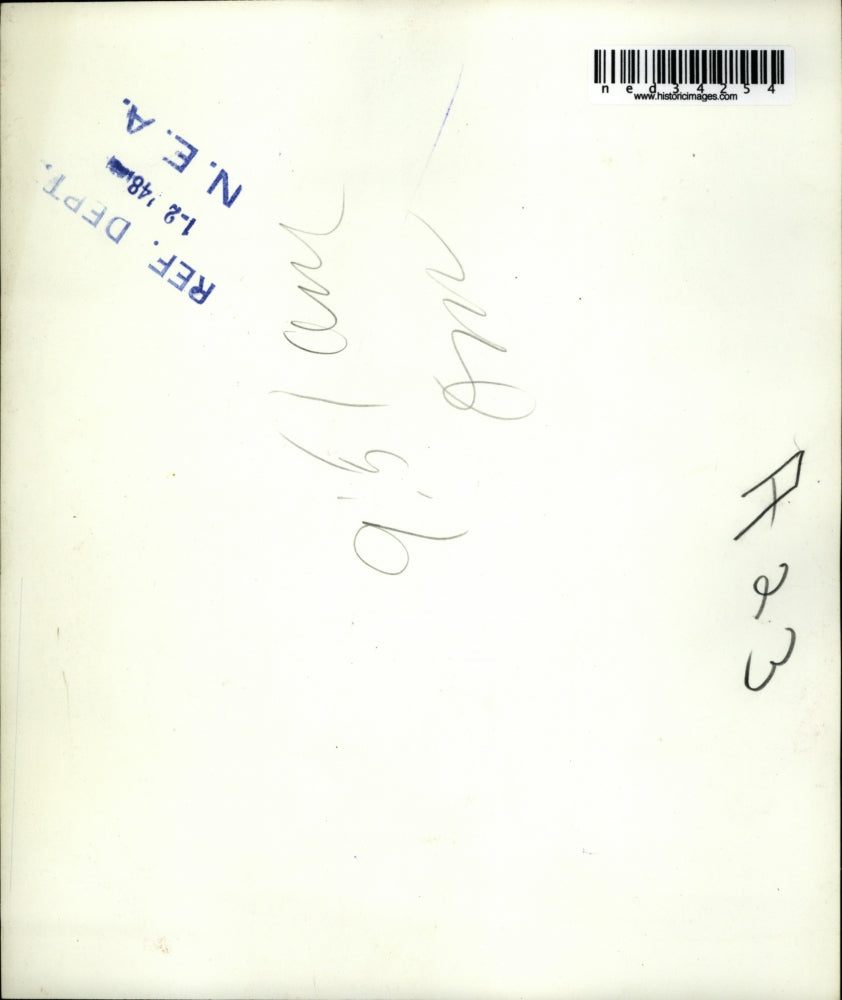 1947 Press Photo Three month old Stevie Loder with new puppey