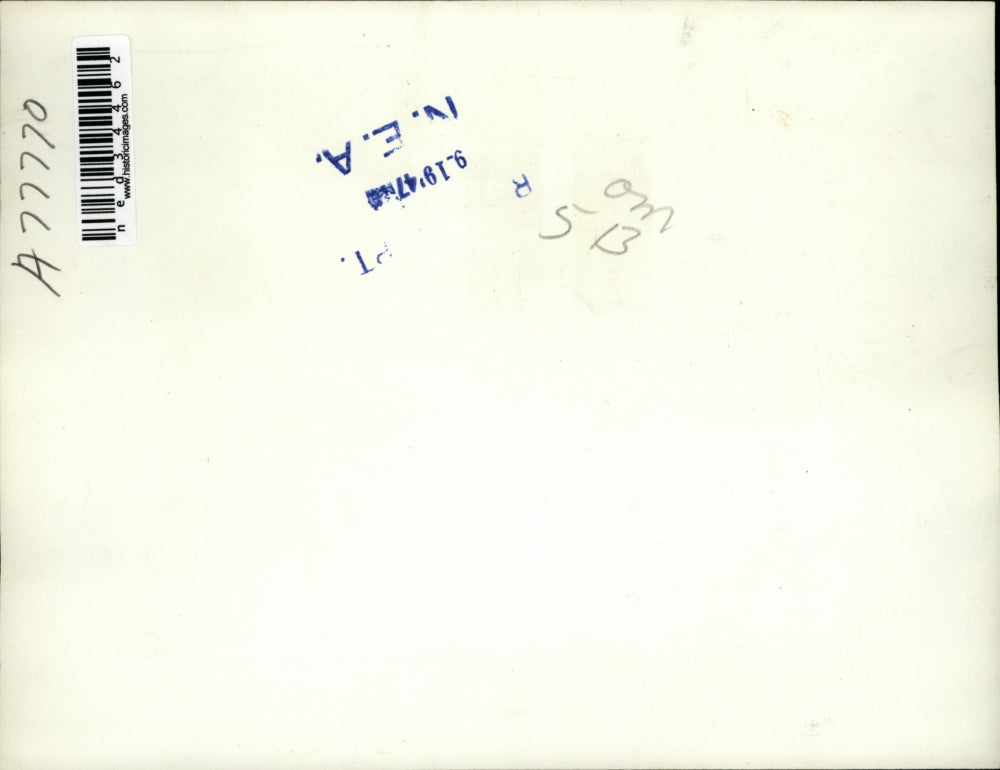 1947 Press Photo Dennis Michael Healzer wears ice collar at St. Luke's Hospital