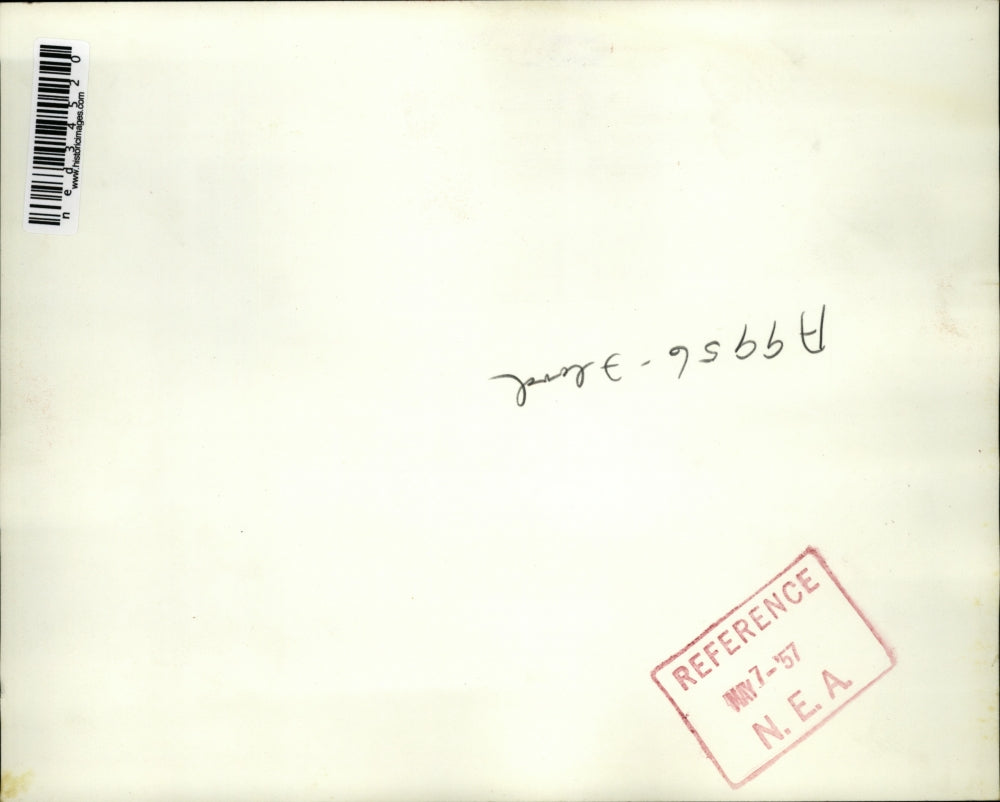 1957 Press Photo Flood waters im loe areas near small central Texas town