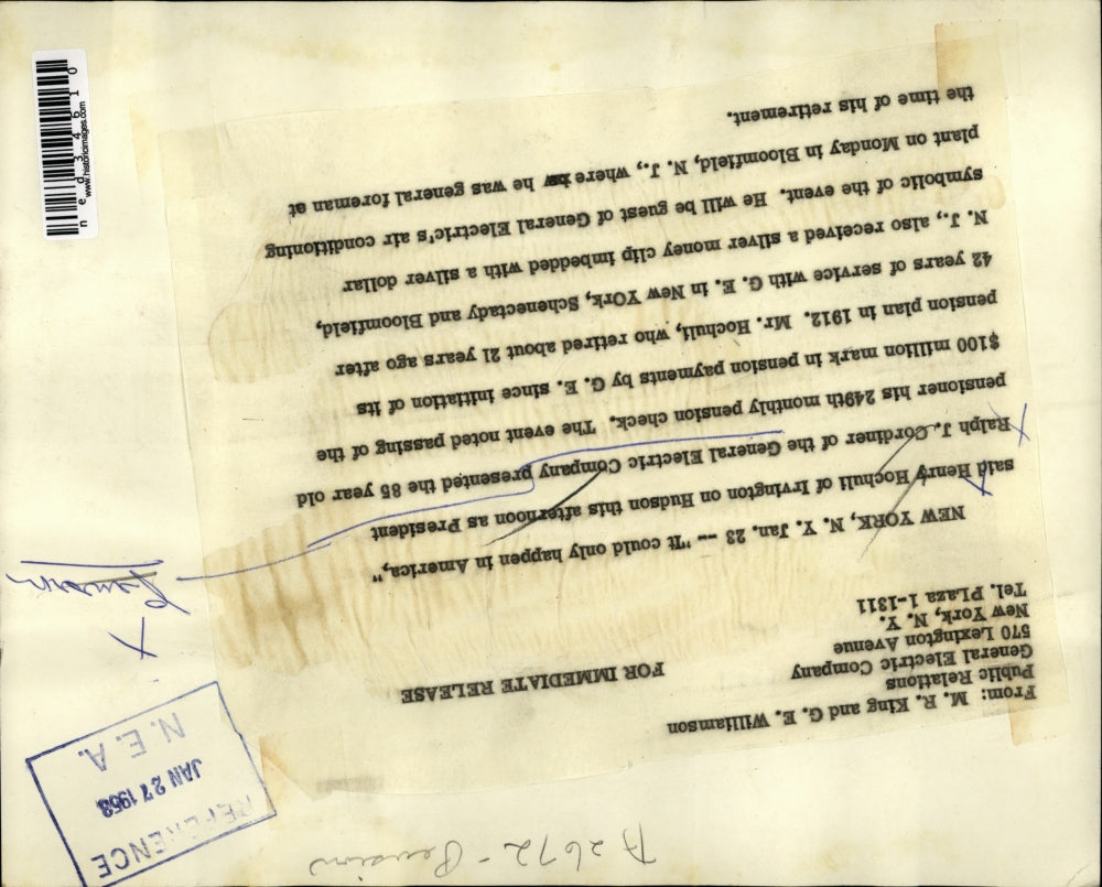 1953 Press Photo New York NY It could only happen in America said Henry Hochuli