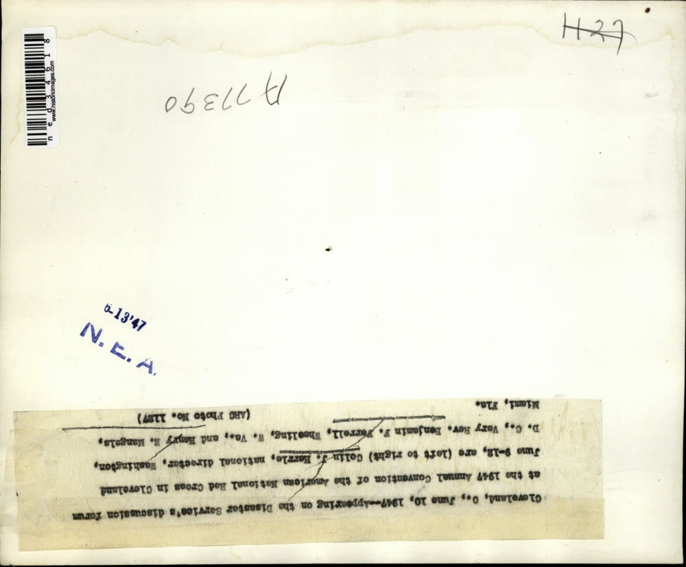 1947 Press Photo Colin J. Herrle, Benjamin F. Ferrell and Henry E. Mangels