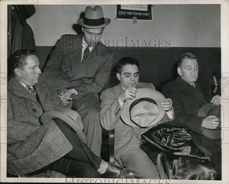 Load image into Gallery viewer, 1944 Press Photo A.C. Wick, R. Dennis, S. Signore &amp; H. Kobler questioned
