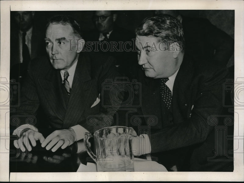 Load image into Gallery viewer, 1939 Press Photo Politicians Joe Shaw and William H. Cormack in court
