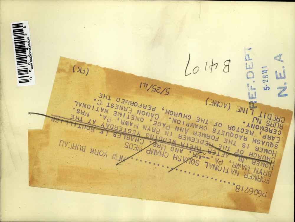 1941 Press Photo Mr. and Mrs. Charles Le Routilleier Homer Jr. after wedding