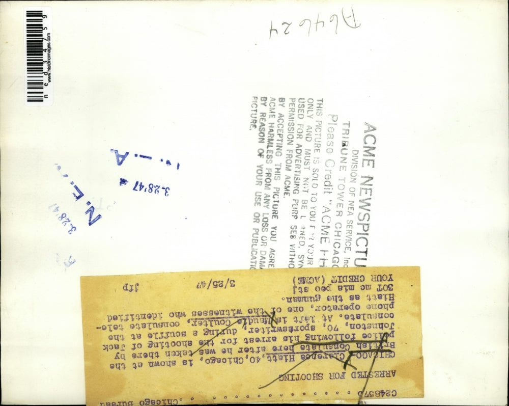 1947 Press Photo Clarence Hiatt at British Consulate with Maudie Coulter