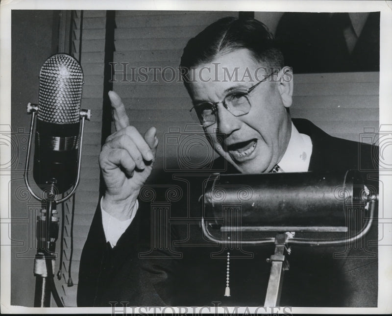Load image into Gallery viewer, 1950 Press Photo Joseph T. Ferguson insists he will beat Bob Taft in campaign
