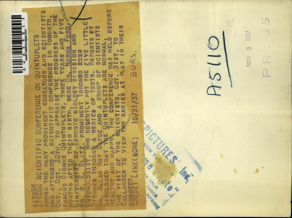 1937 Press Photo Among many educators and scientists who attended conference in