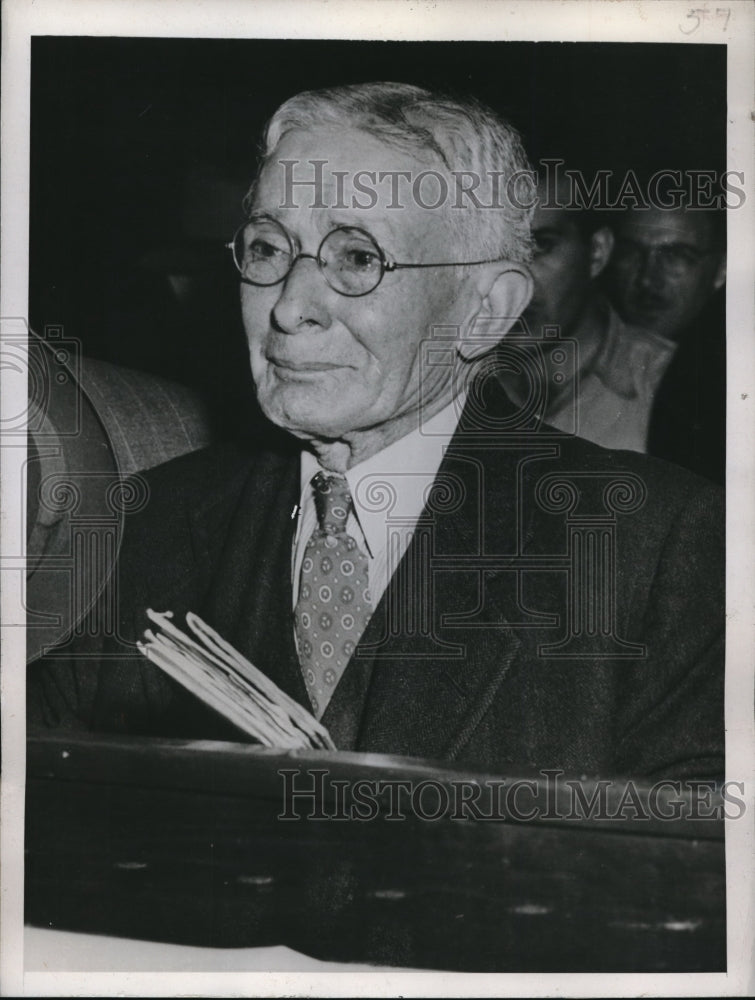 1945 Press Photo Philadelphia Pa tears of disgrace roll down the face of 78 year