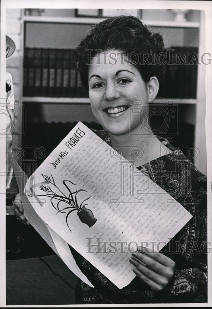1968 Press Photo Miss Francis Charnas