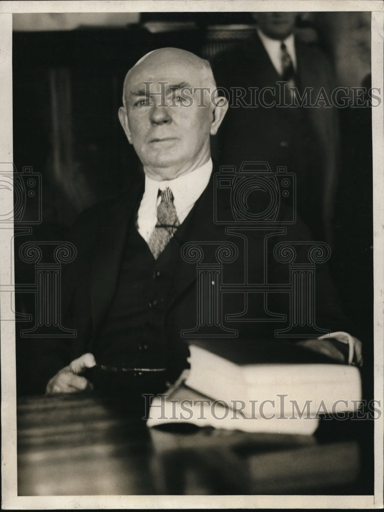 1929 Press Photo Wilbur W. Marsh testified at the Democratic National pot dome