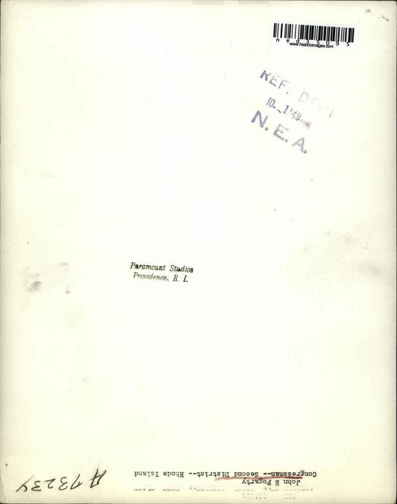 1948 Press Photo John E Fogarty Congressman Second District Rhode Island