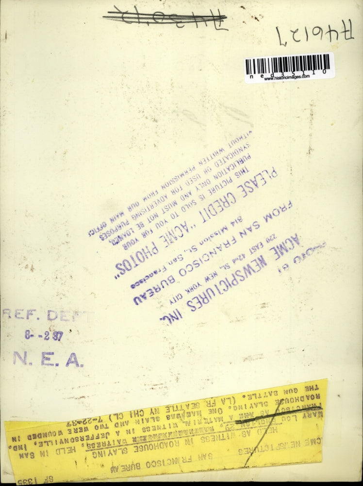 1937 Press Photo Mary Lou English Being Held As A Material Witness