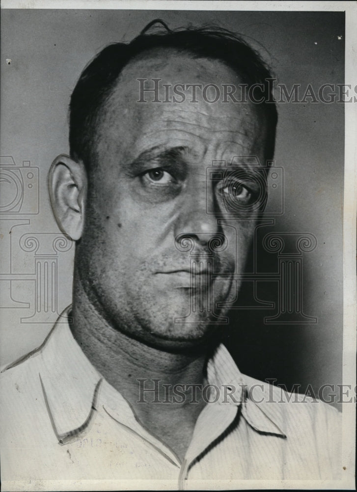1933 Press Photo Percy Michael Fitzgerald Arrested For Kidnapping