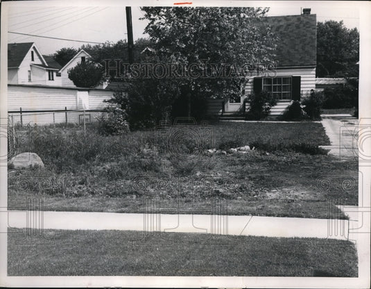 1960 Press Photo View fro 14402 Hale Avenue, home of Joseph Cirino