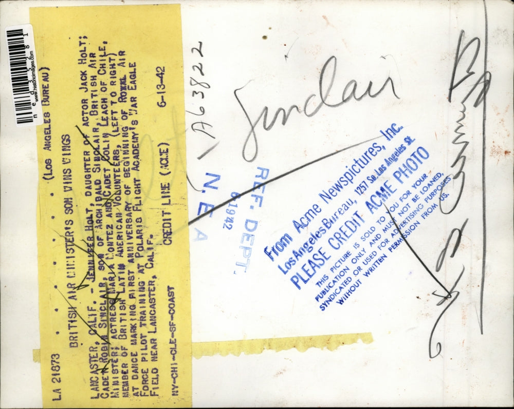 1942 Press Photo J. Hold, R. Sinclair, M. Montez & C. Leach dancing - ned35281