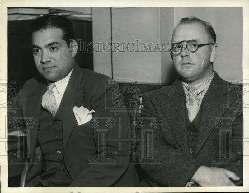 Load image into Gallery viewer, 1933 Press Photo Frank Longro and Atty. Roy Smith accused of conspiring
