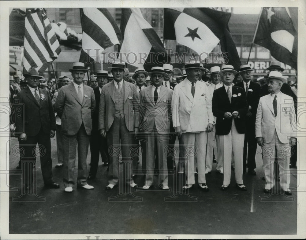 1934 Press Photo K of C Supreme Council Convention at Detroit