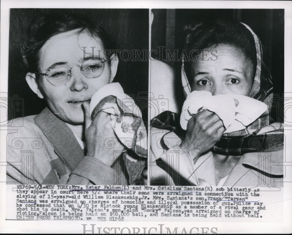 Press Photo Mothers of Two Suspects of slaying William Blankenship Jr.