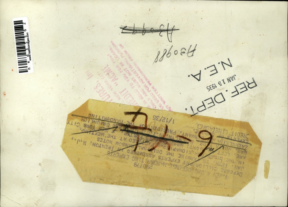 1935 Press Photo Defense Handwriting Experts Calligraphy Experts