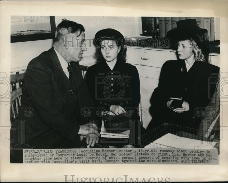 Load image into Gallery viewer, 1948 Press Photo Jacqueline Horner accused of breaking city laws - ned35565
