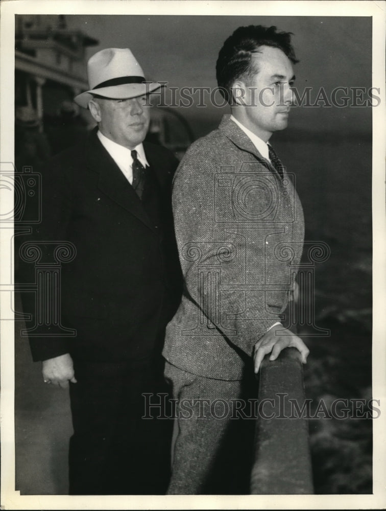 1934 Press Photo David A Lamson convicted Bathtub Murder of his Wife Allene