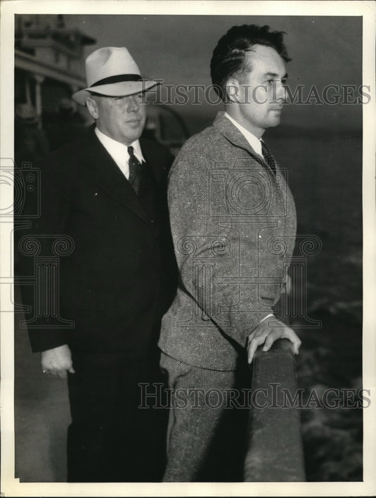 1934 Press Photo David A Lamson convicted Bathtub Murder of his Wife Allene