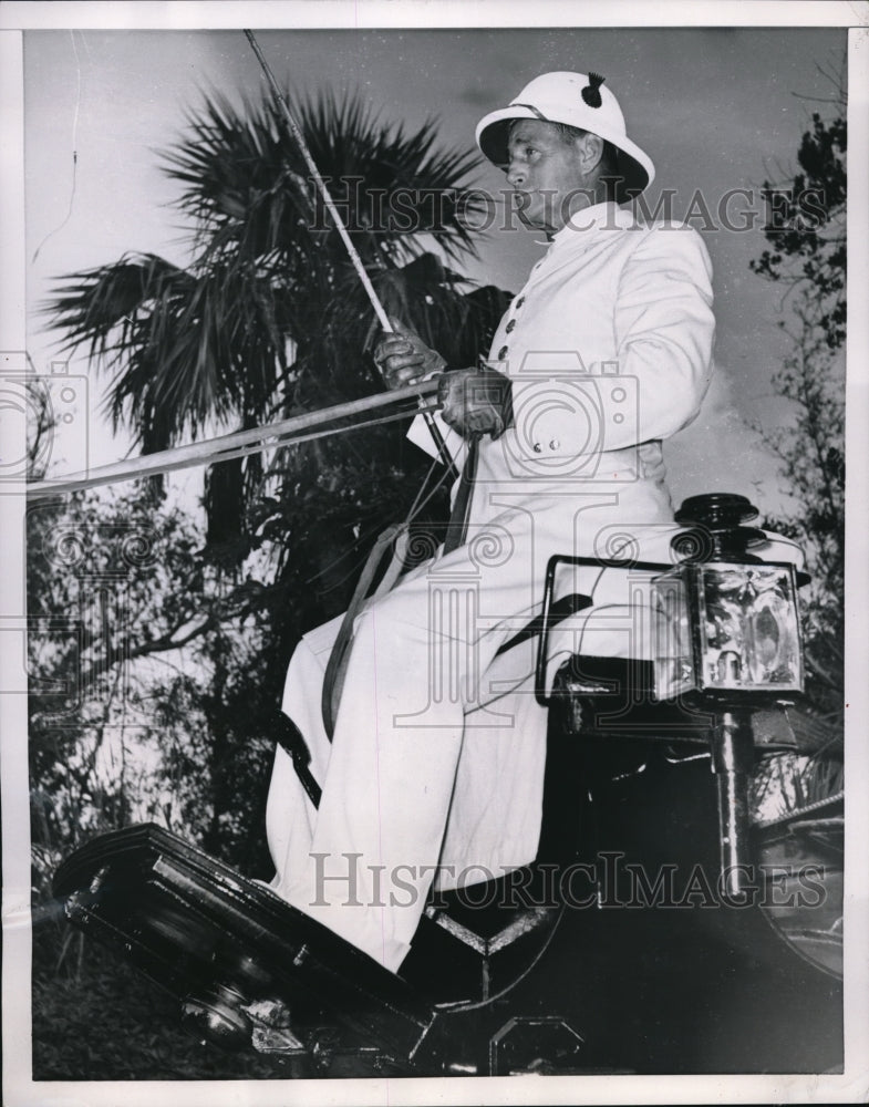1958 Press Photo William Charles Whayman, has been coachman to five Governors