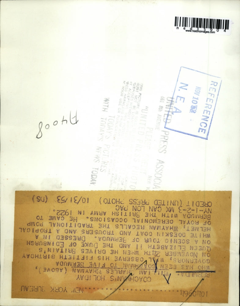 1958 Press Photo William Charles Whayman, has been coachman to five Governors