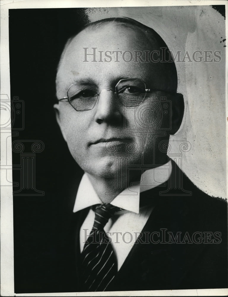 1935 Press Photo Rev. Oscar Lundberg, Episcapel Church