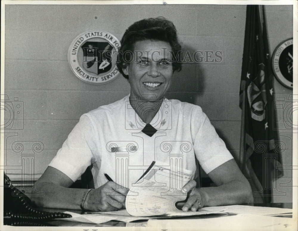 1972 Press Photo Col Norma Brown, top secret, National Security