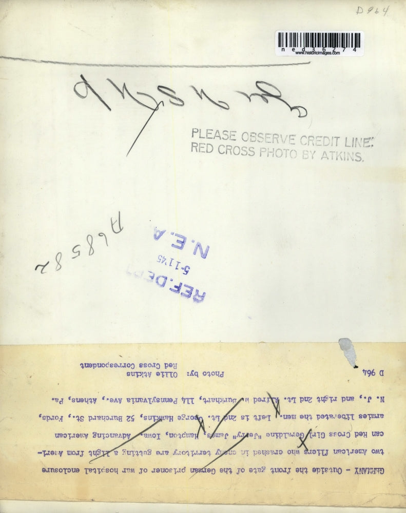 1945 Press Photo Geraldine "Jerry" James, 2nd Lt. George Hawkins and