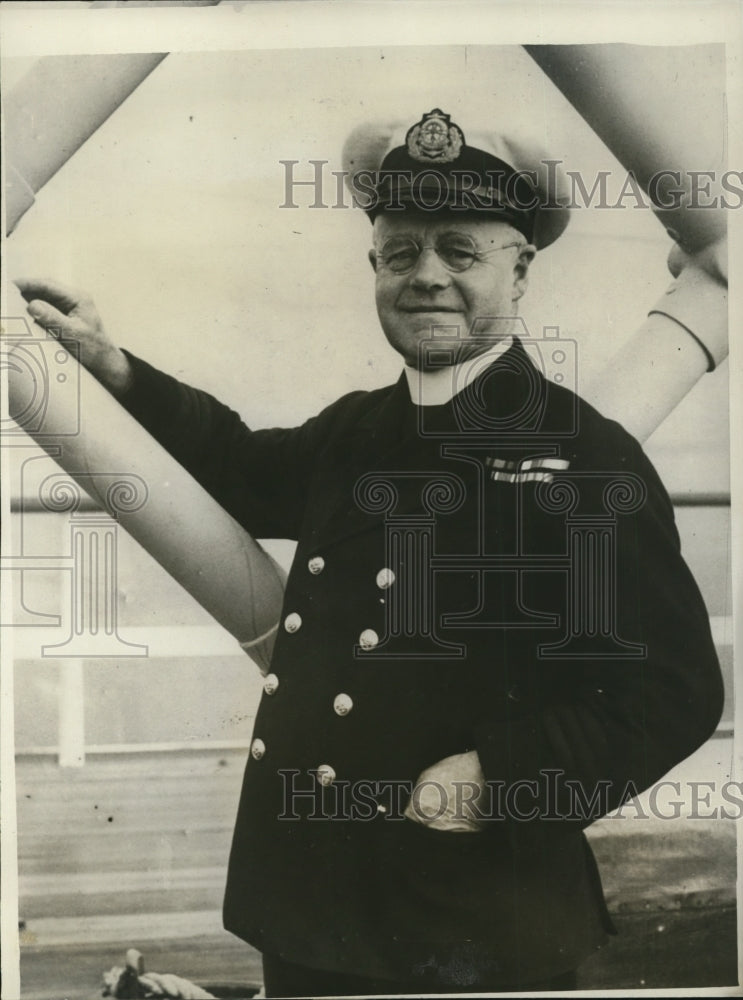1930 Press Photo J.E. Rockliff, washed overboard in a storm off Cape Cod.