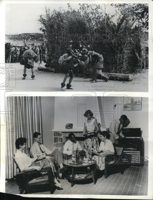 1957 Press Photo Congo Education from Tribal Practices & Initiations to Schools- Historic Images